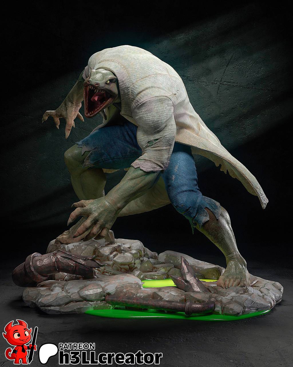 P站图纸印象馆 H3LL 漫威 蜥蜴教授 H3LL 漫威 蜥蜴教授