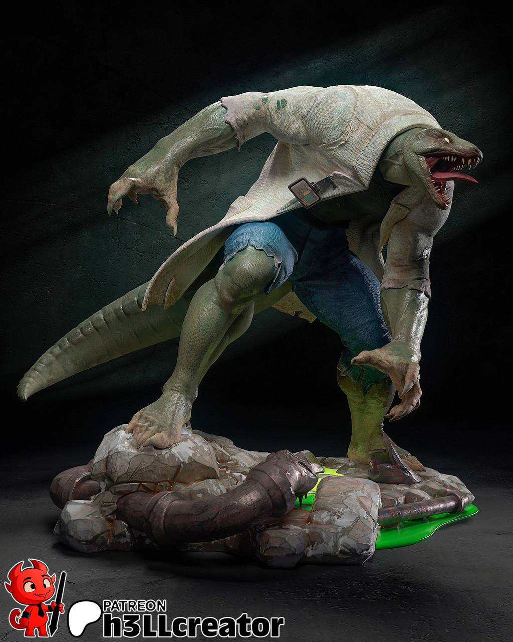 P站图纸印象馆 H3LL 漫威 蜥蜴教授 H3LL 漫威 蜥蜴教授