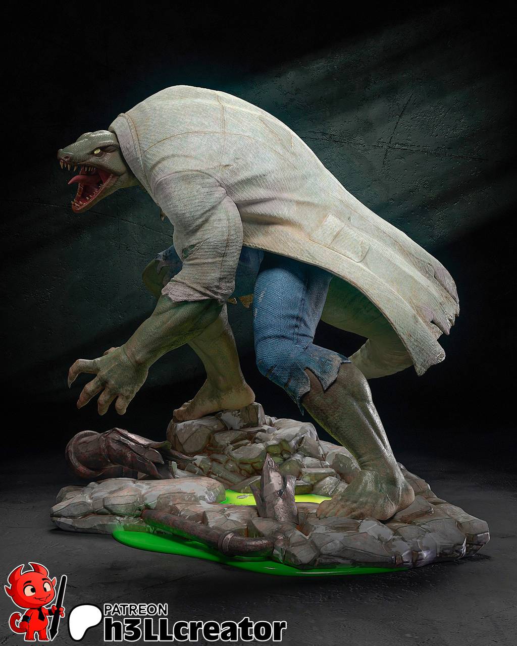 P站图纸印象馆 H3LL 漫威 蜥蜴教授 H3LL 漫威 蜥蜴教授