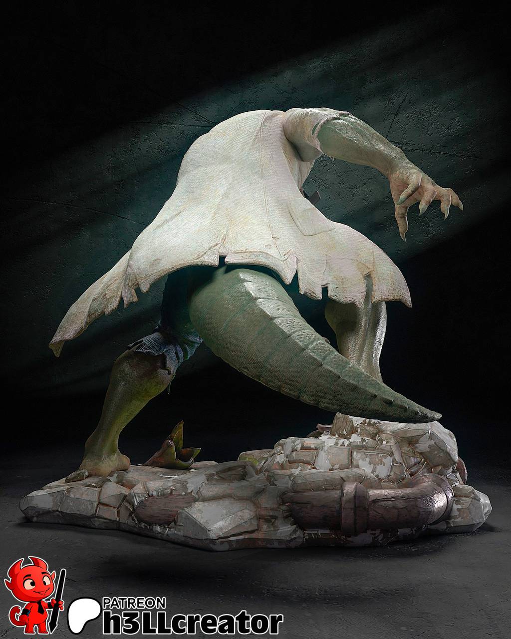 P站图纸印象馆 H3LL 漫威 蜥蜴教授 H3LL 漫威 蜥蜴教授