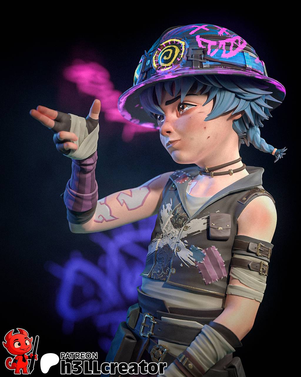 P站图纸印象馆 H3LL 英雄联盟 双城之战 伊莎 H3LL 英雄联盟 双城之战 伊莎