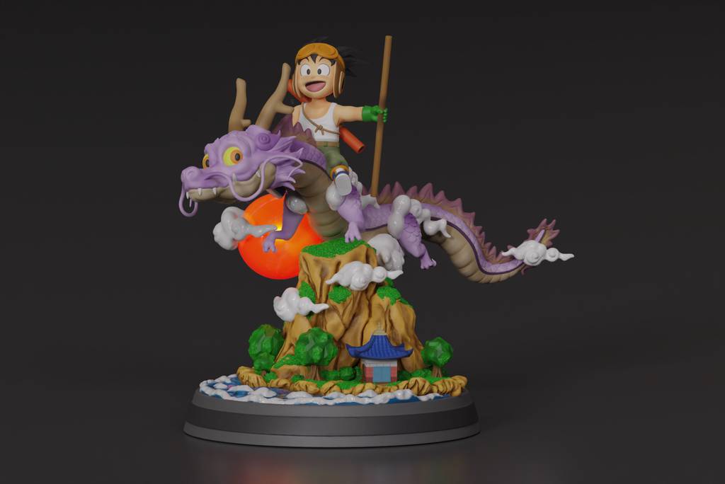 P站图纸印象馆 龙珠 骑龙悟空 龙珠 骑龙悟空