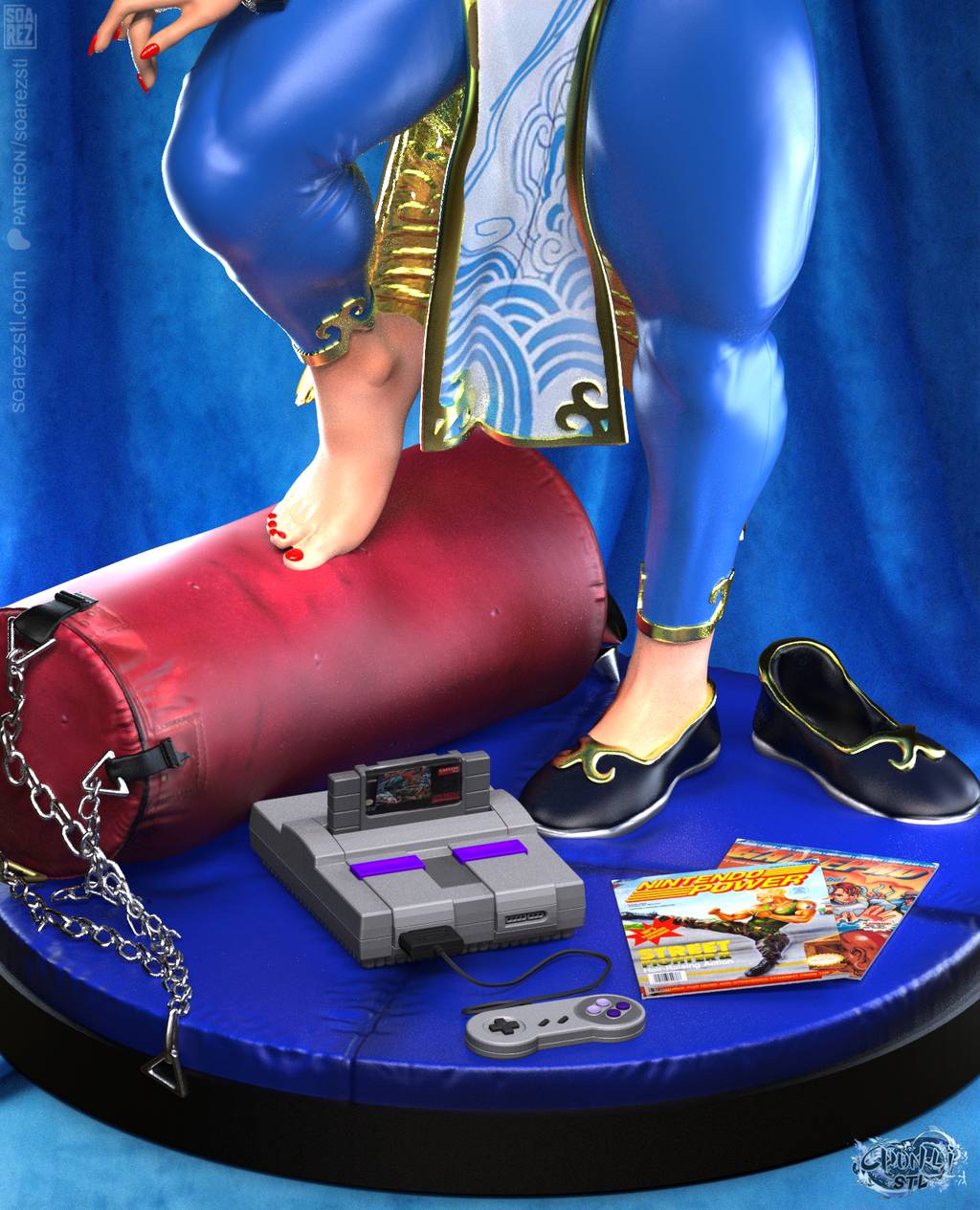 P站图纸印象馆 Soarez3D 街头霸王 春丽 Soarez3D 街头霸王 春丽