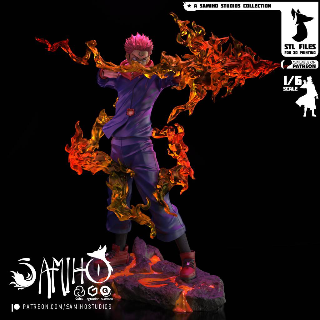 P站图纸印象馆 Samiho 咒术回战 两面宿傩 Samiho 咒术回战 两面宿傩