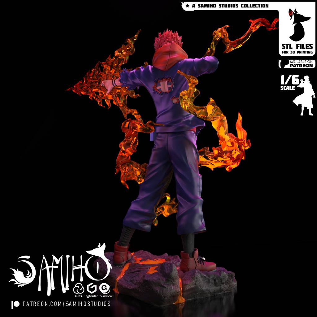 P站图纸印象馆 Samiho 咒术回战 两面宿傩 Samiho 咒术回战 两面宿傩