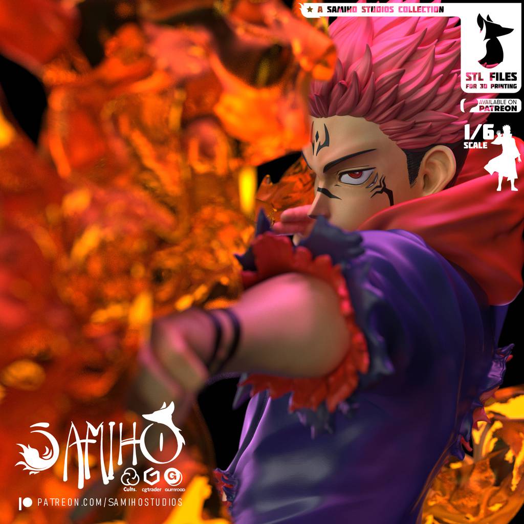 P站图纸印象馆 Samiho 咒术回战 两面宿傩 Samiho 咒术回战 两面宿傩