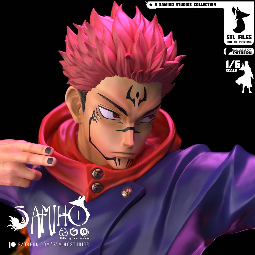 P站图纸印象馆 Samiho 咒术回战 两面宿傩 Samiho 咒术回战 两面宿傩