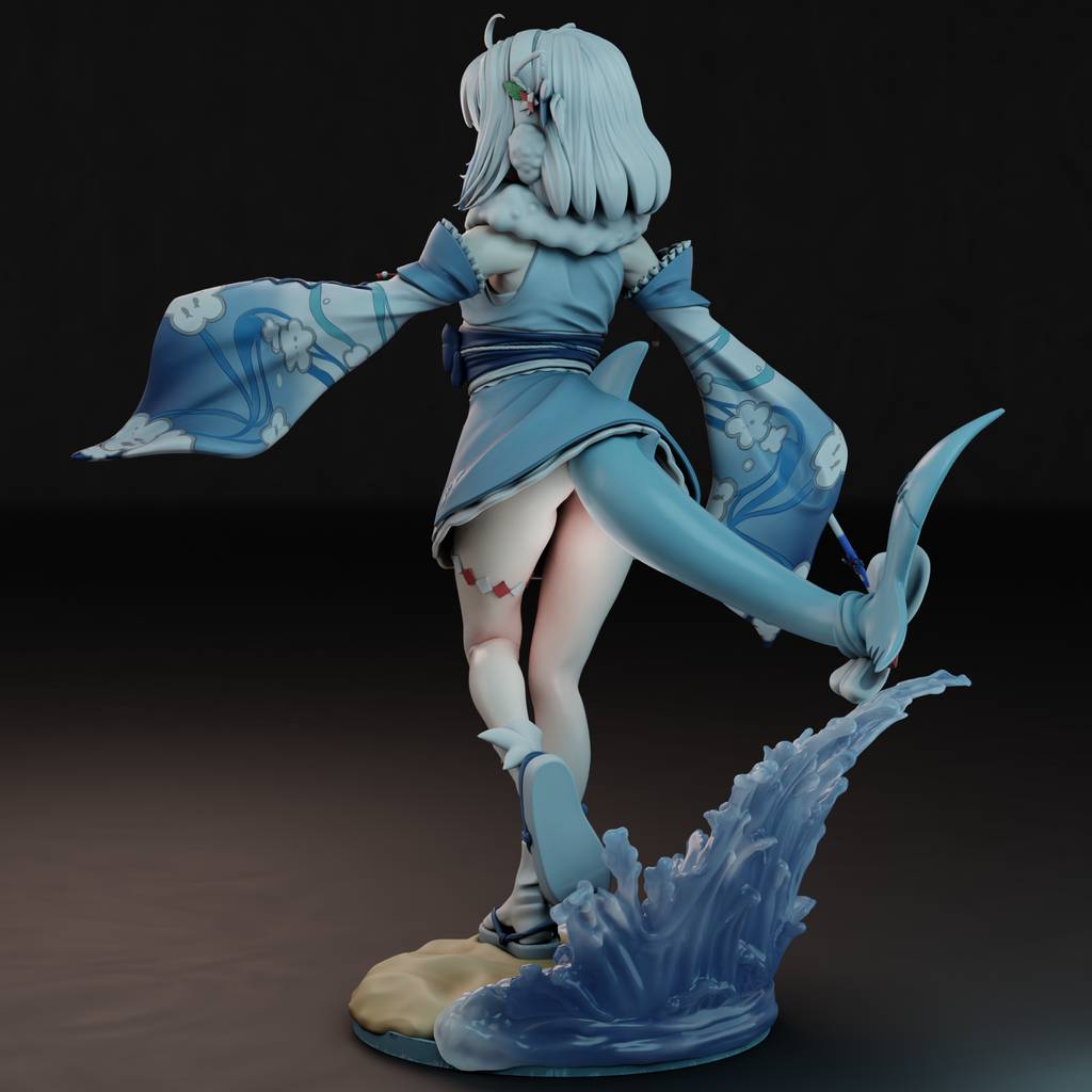 P站图纸印象馆 鲨鱼娘 噶呜·古拉 鲨鱼娘 噶呜·古拉