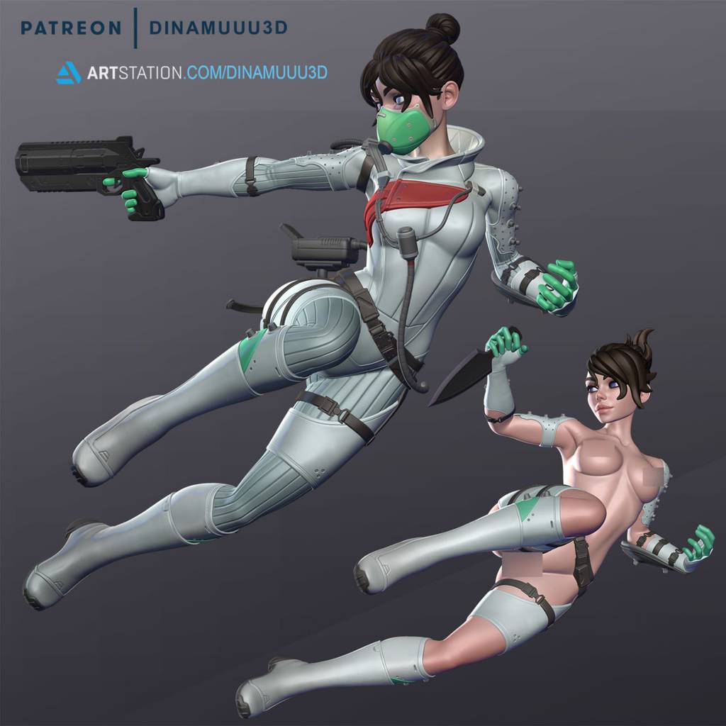 P站图纸印象馆 Dinamuuu 3D 维度裂缝 恶灵 Dinamuuu 3D 维度裂缝 恶灵