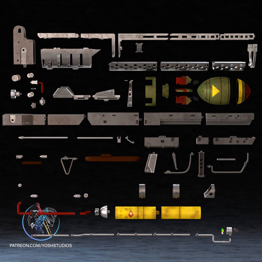 P站图纸印象馆 Yosh 原子弹小男孩发射器 Yosh 原子弹小男孩发射器