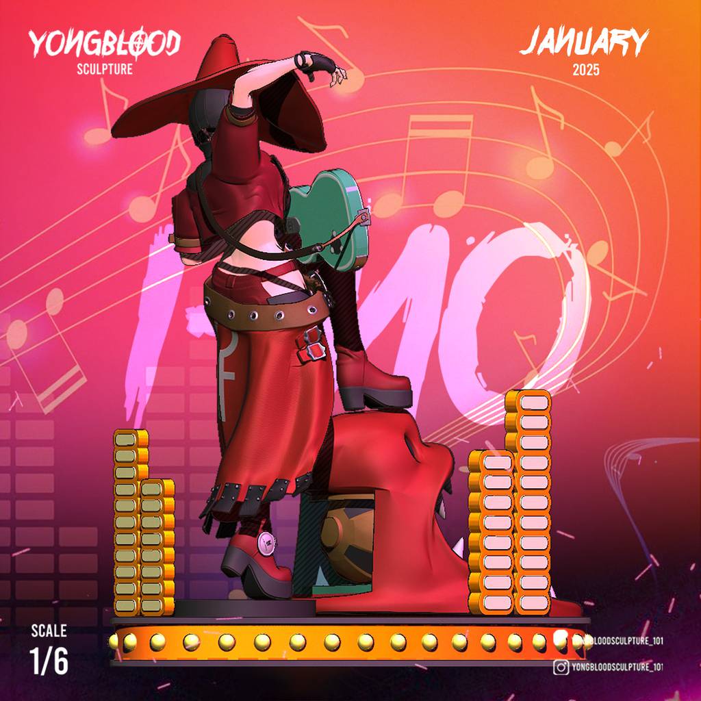 P站图纸印象馆 Yongblood Sculpture 罪恶装备 茵诺 Yongblood Sculpture 罪恶装备 茵诺