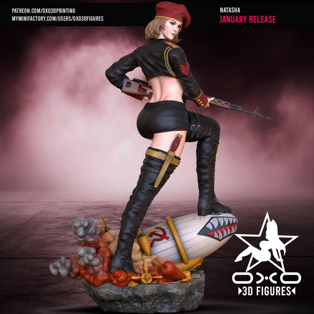 P站图纸印象馆 OXO3D 漫威 娜塔莎·罗曼诺夫 OXO3D 漫威 娜塔莎·罗曼诺夫