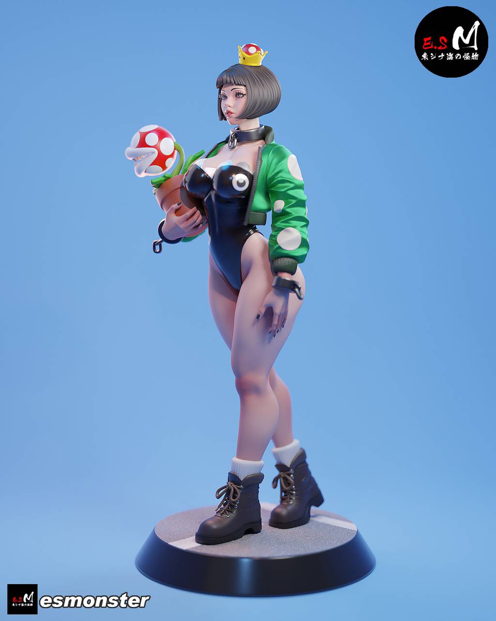 P站图纸印象馆 ESMonster 超级马里奥 链咬兽 ESMonster 超级马里奥 链咬兽