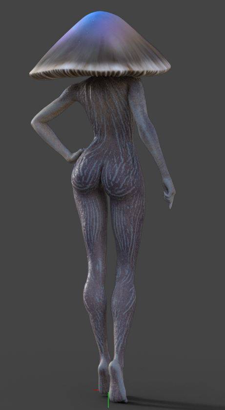 P站图纸印象馆 幻想蘑菇女郎 幻想蘑菇女郎