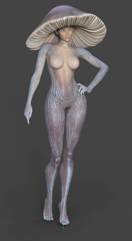 P站图纸印象馆 幻想蘑菇女郎 幻想蘑菇女郎