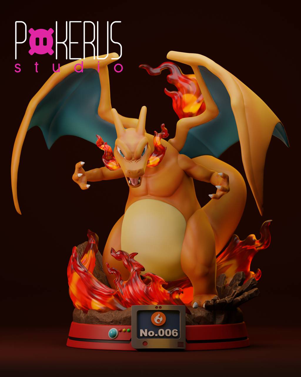 P站图纸印象馆 Pokerus Studio 精灵宝可梦 喷火龙 Pokerus Studio 精灵宝可梦 喷火龙