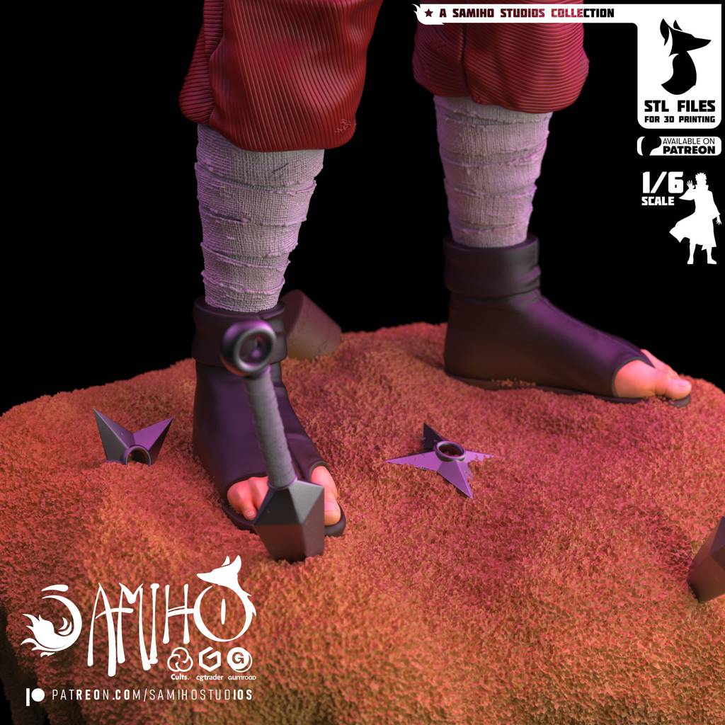 P站图纸印象馆 Samiho 火影忍者 我爱罗 Samiho 火影忍者 我爱罗