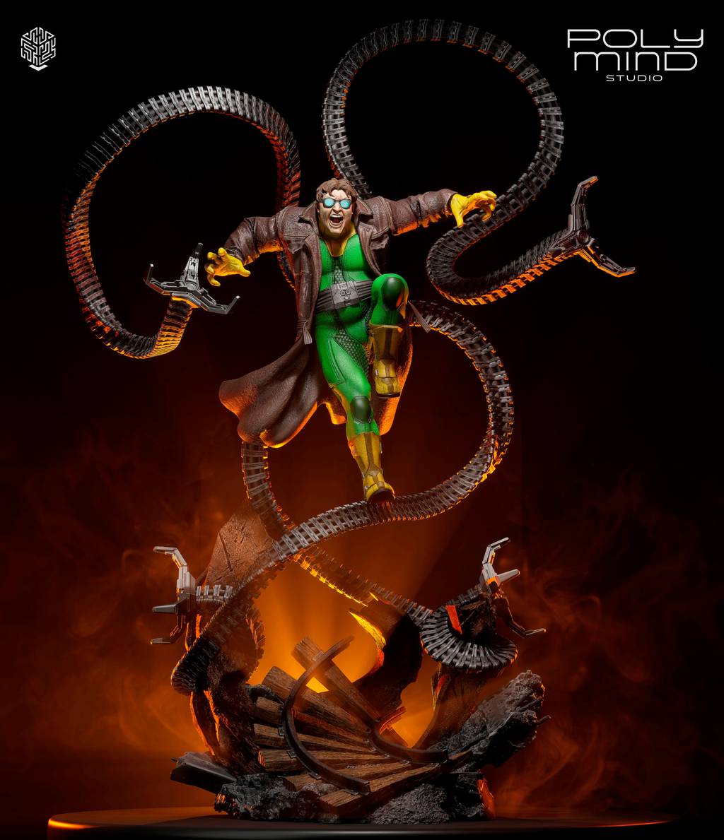 P站图纸印象馆 PolyMind 漫威 章鱼博士 PolyMind 漫威 章鱼博士