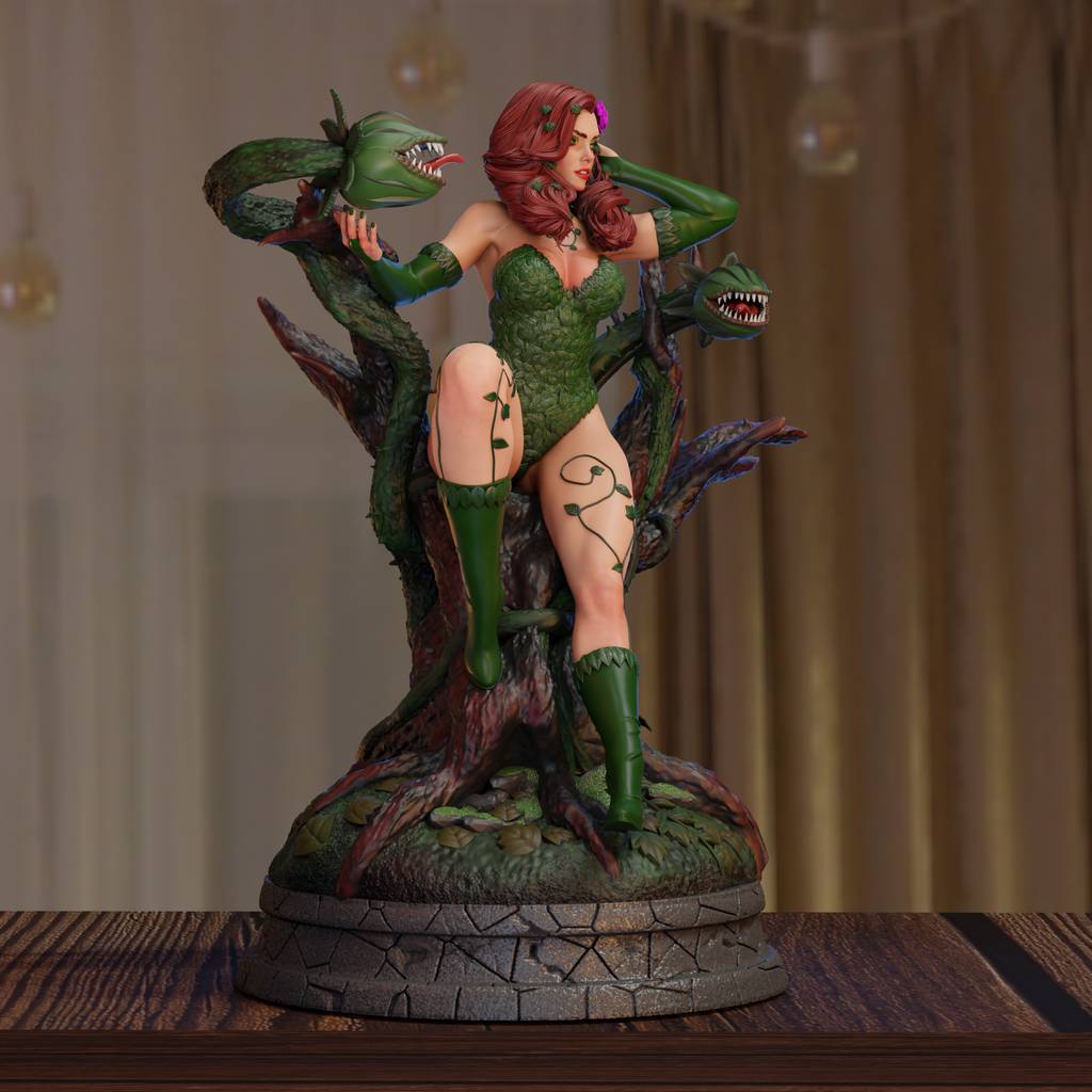 P站图纸印象馆 BrunoArt3D DC漫画 毒藤女 BrunoArt3D DC漫画 毒藤女