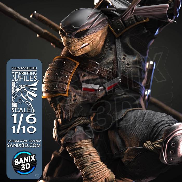 P站图纸印象馆 Sanix3d 忍者神龟 最后的浪人 Sanix3d 忍者神龟 最后的浪人