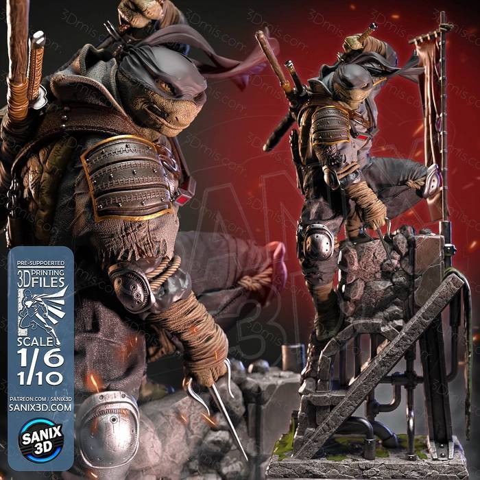 P站图纸印象馆 Sanix3d 忍者神龟 最后的浪人 Sanix3d 忍者神龟 最后的浪人