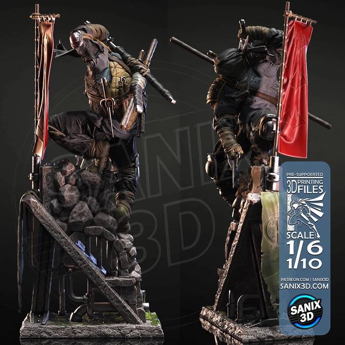 P站图纸印象馆 Sanix3d 忍者神龟 最后的浪人 Sanix3d 忍者神龟 最后的浪人