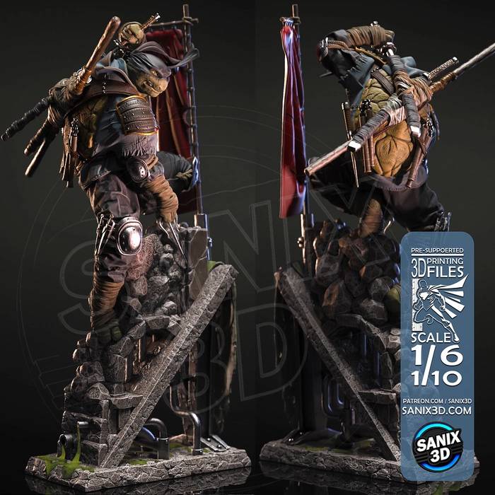 P站图纸印象馆 Sanix3d 忍者神龟 最后的浪人 Sanix3d 忍者神龟 最后的浪人