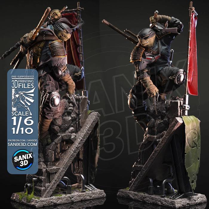 P站图纸印象馆 Sanix3d 忍者神龟 最后的浪人 Sanix3d 忍者神龟 最后的浪人