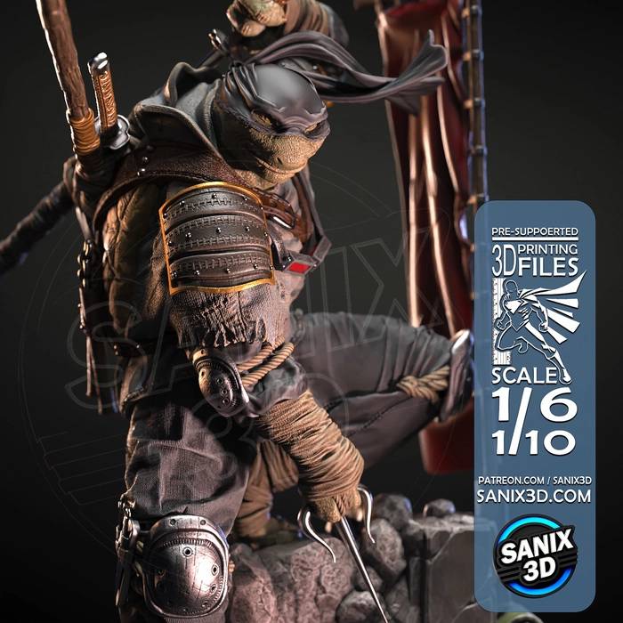 P站图纸印象馆 Sanix3d 忍者神龟 最后的浪人 Sanix3d 忍者神龟 最后的浪人