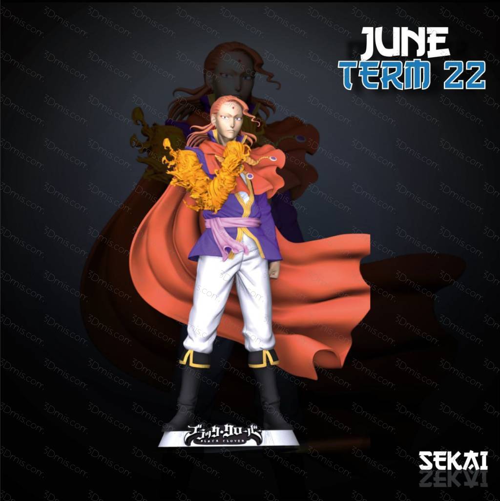 P站图纸印象馆 Sekai 黑色五叶草 法格莱恩·凡米利安 Sekai 黑色五叶草 法格莱恩·凡米利安