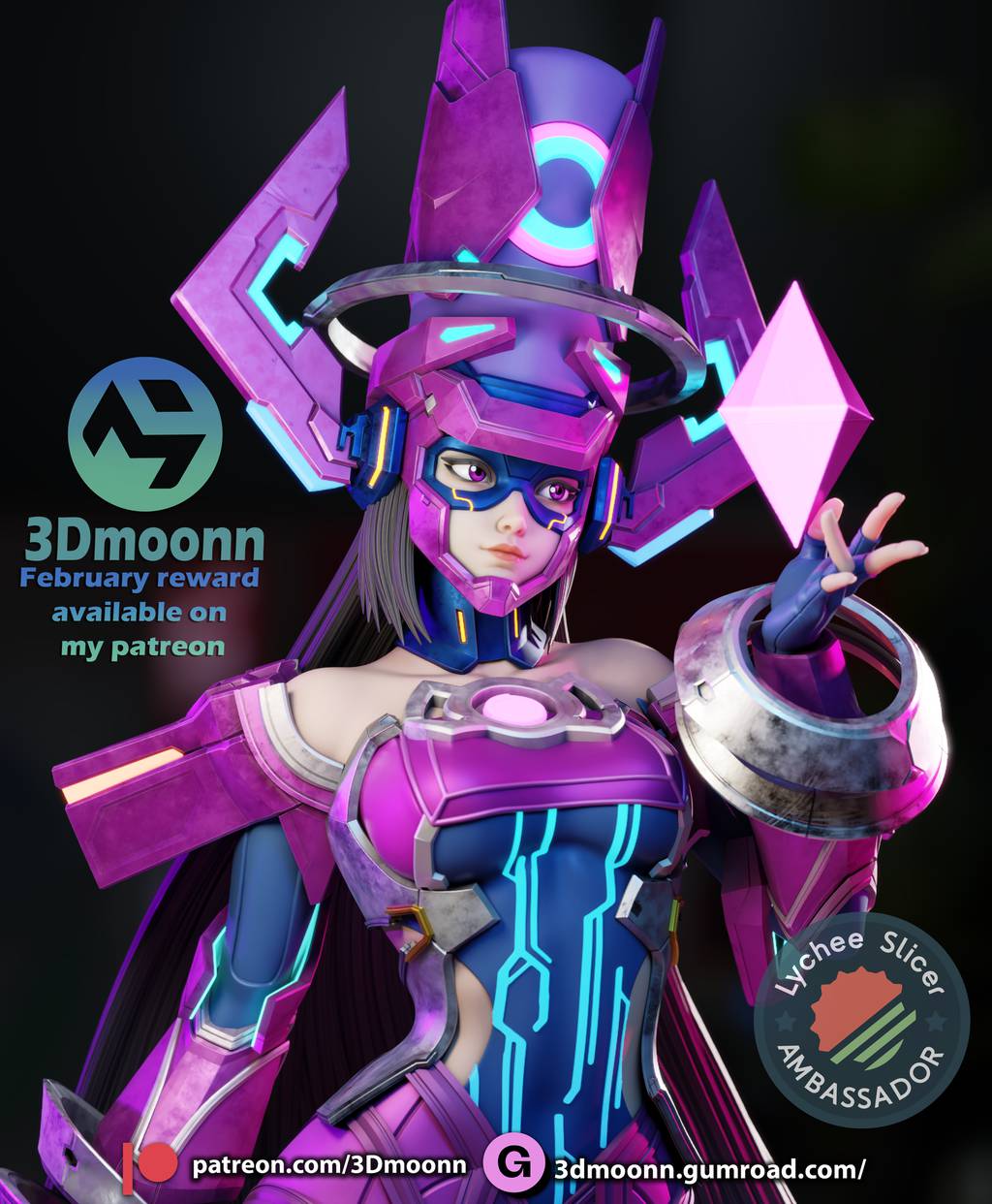 P站图纸印象馆 3Dmoonn 漫威 吞妹 迦娜塔 3Dmoonn 漫威 吞妹 迦娜塔