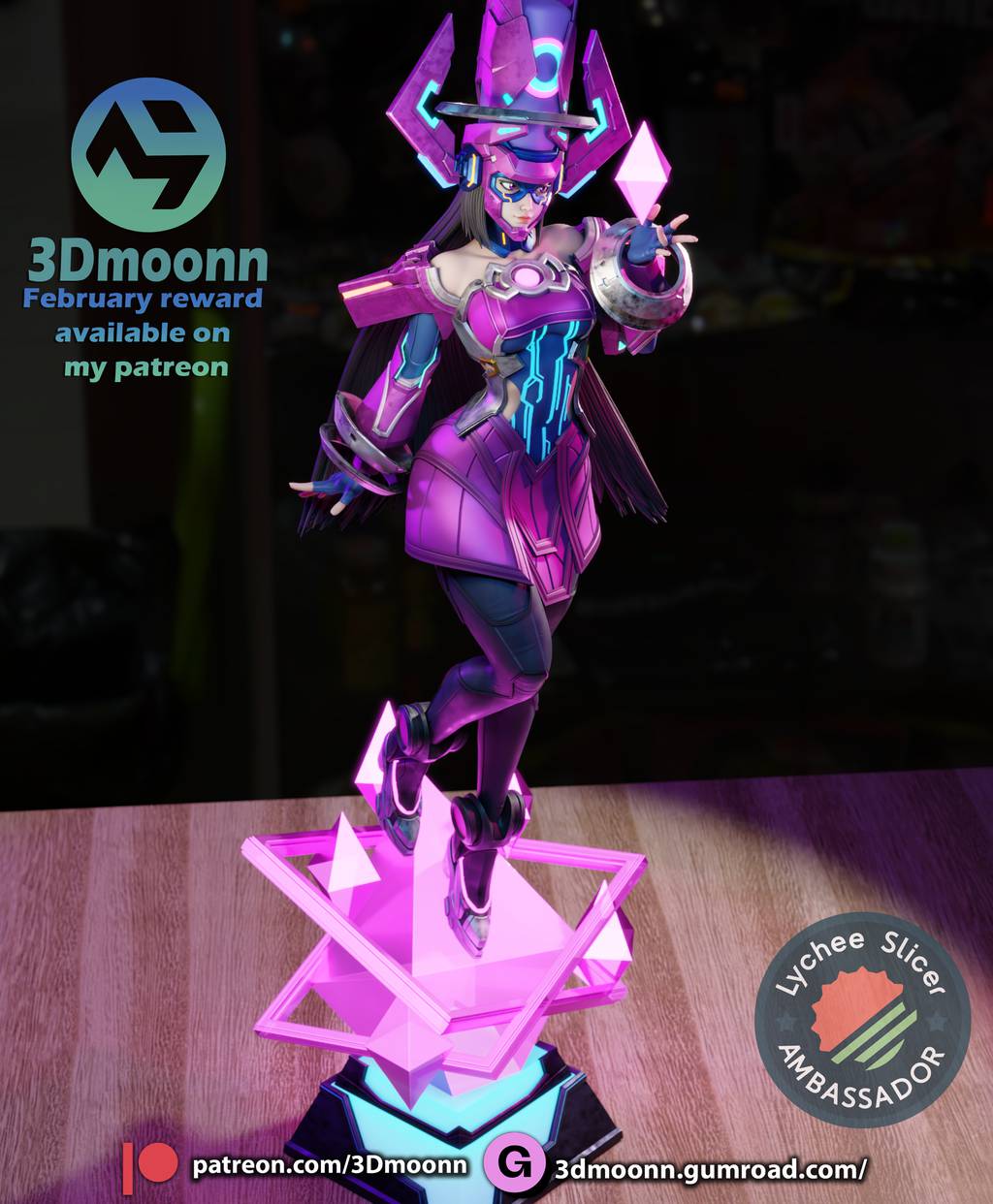 P站图纸印象馆 3Dmoonn 漫威 吞妹 迦娜塔 3Dmoonn 漫威 吞妹 迦娜塔