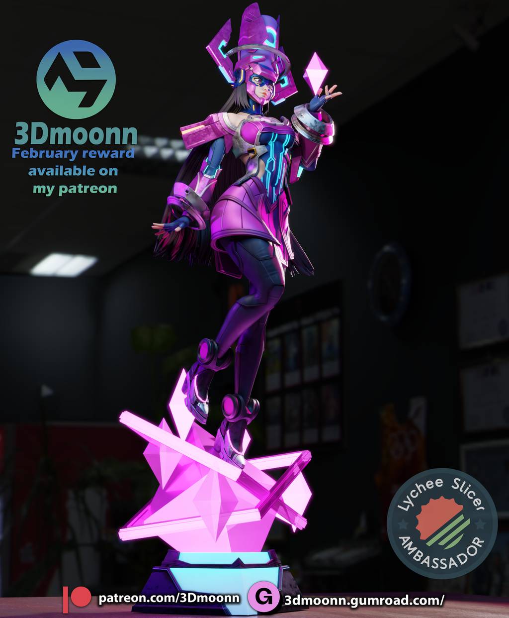 P站图纸印象馆 3Dmoonn 漫威 吞妹 迦娜塔 3Dmoonn 漫威 吞妹 迦娜塔