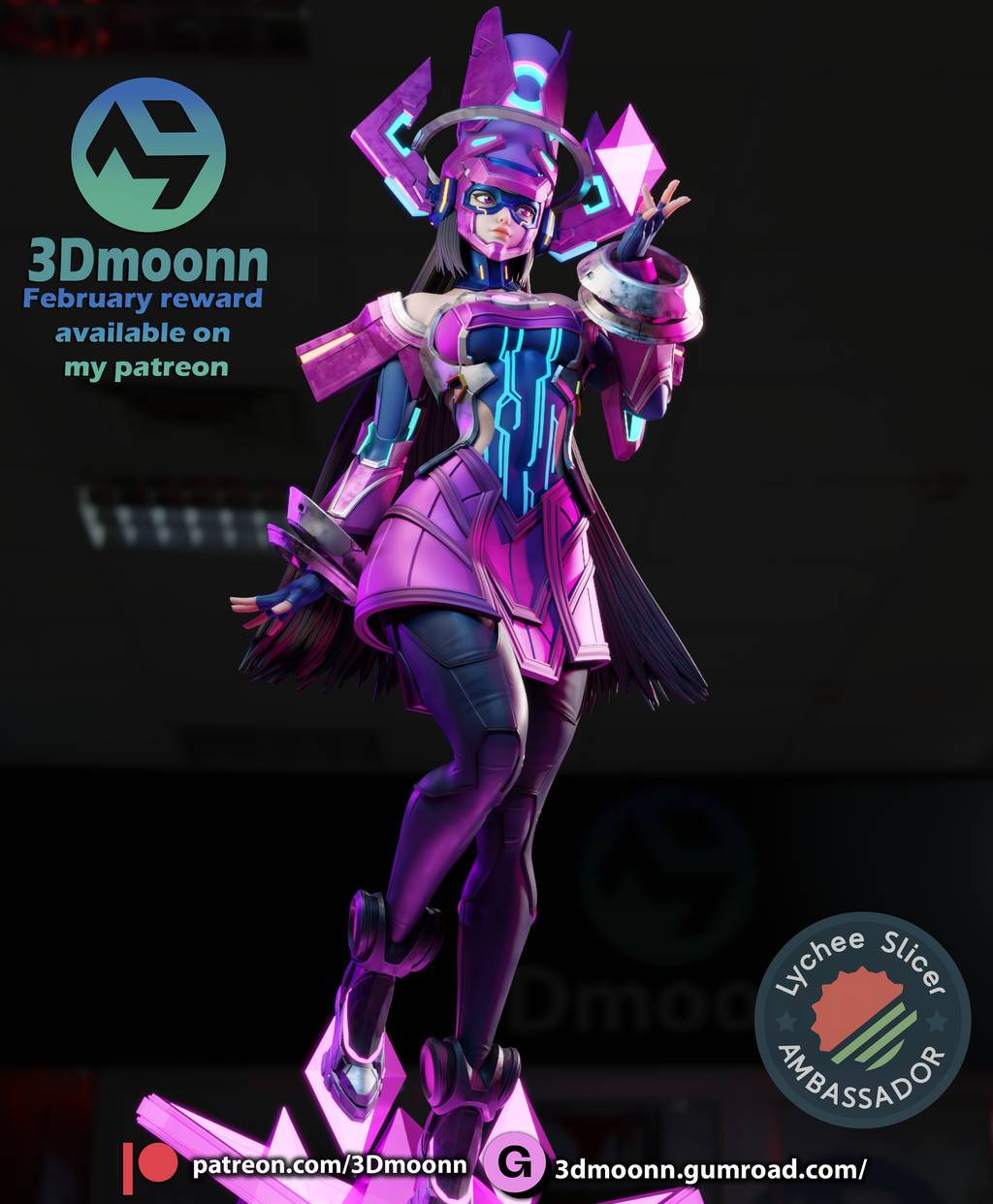 P站图纸印象馆 3Dmoonn 漫威 吞妹 迦娜塔 3Dmoonn 漫威 吞妹 迦娜塔