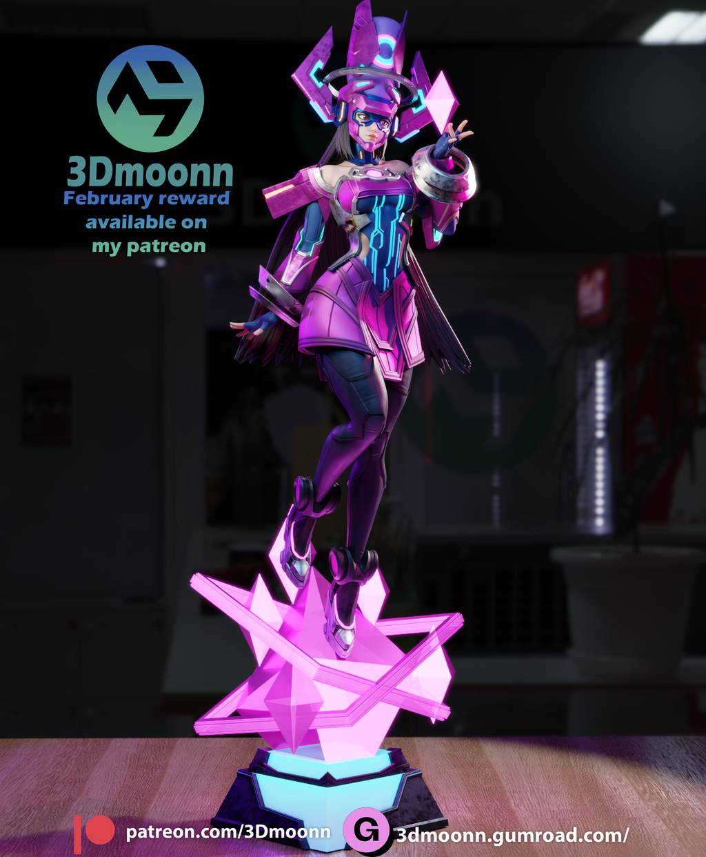 P站图纸印象馆 3Dmoonn 漫威 吞妹 迦娜塔 3Dmoonn 漫威 吞妹 迦娜塔