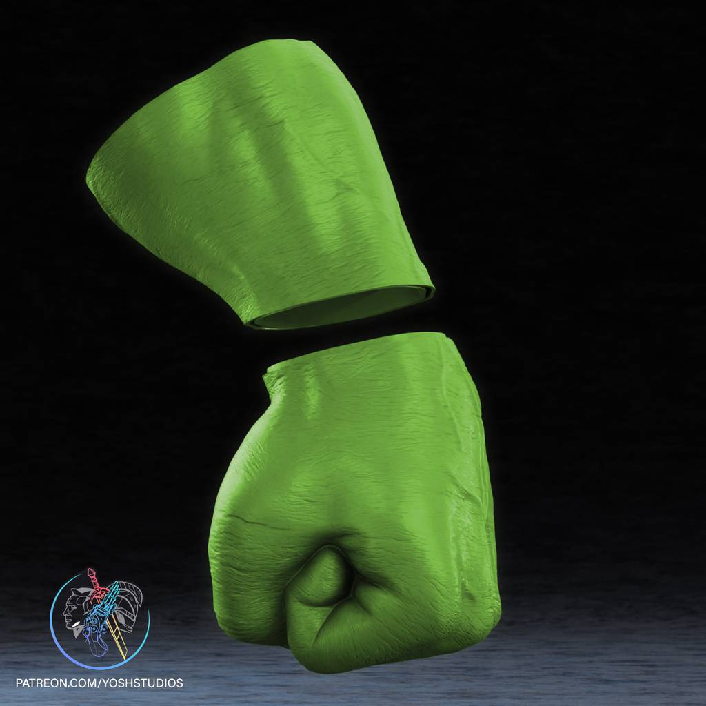 P站图纸印象馆 Yosh 漫威 绿巨人拳套 Yosh 漫威 绿巨人拳套