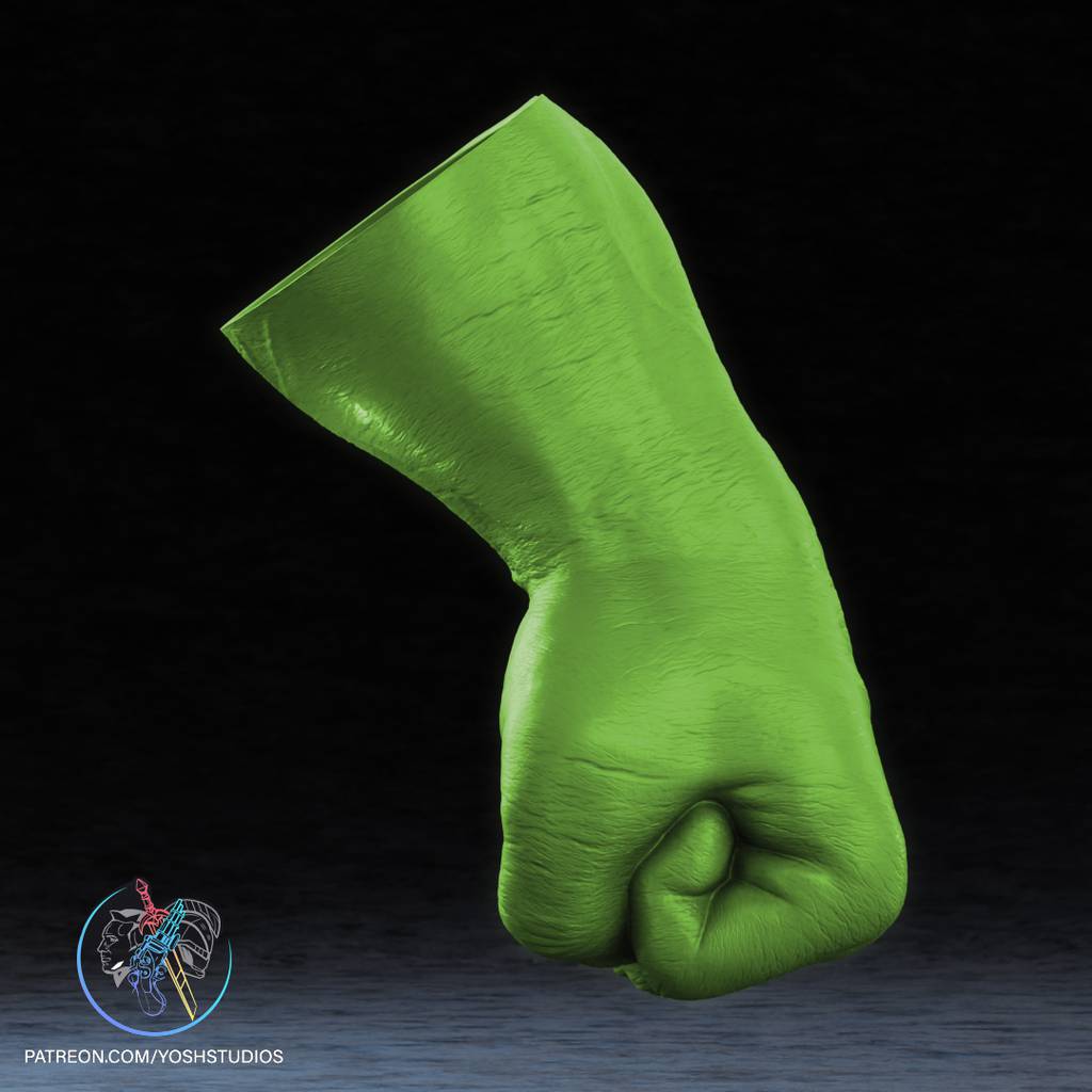 P站图纸印象馆 Yosh 漫威 绿巨人拳套 Yosh 漫威 绿巨人拳套