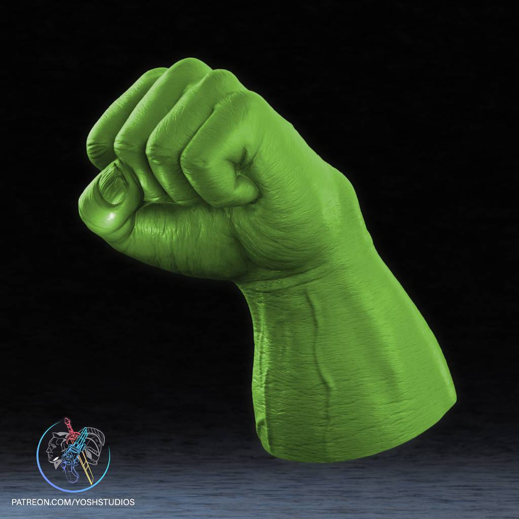 P站图纸印象馆 Yosh 漫威 绿巨人拳套 Yosh 漫威 绿巨人拳套