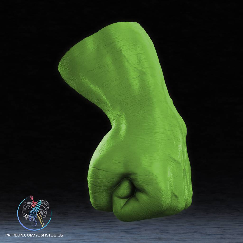 P站图纸印象馆 Yosh 漫威 绿巨人拳套 Yosh 漫威 绿巨人拳套