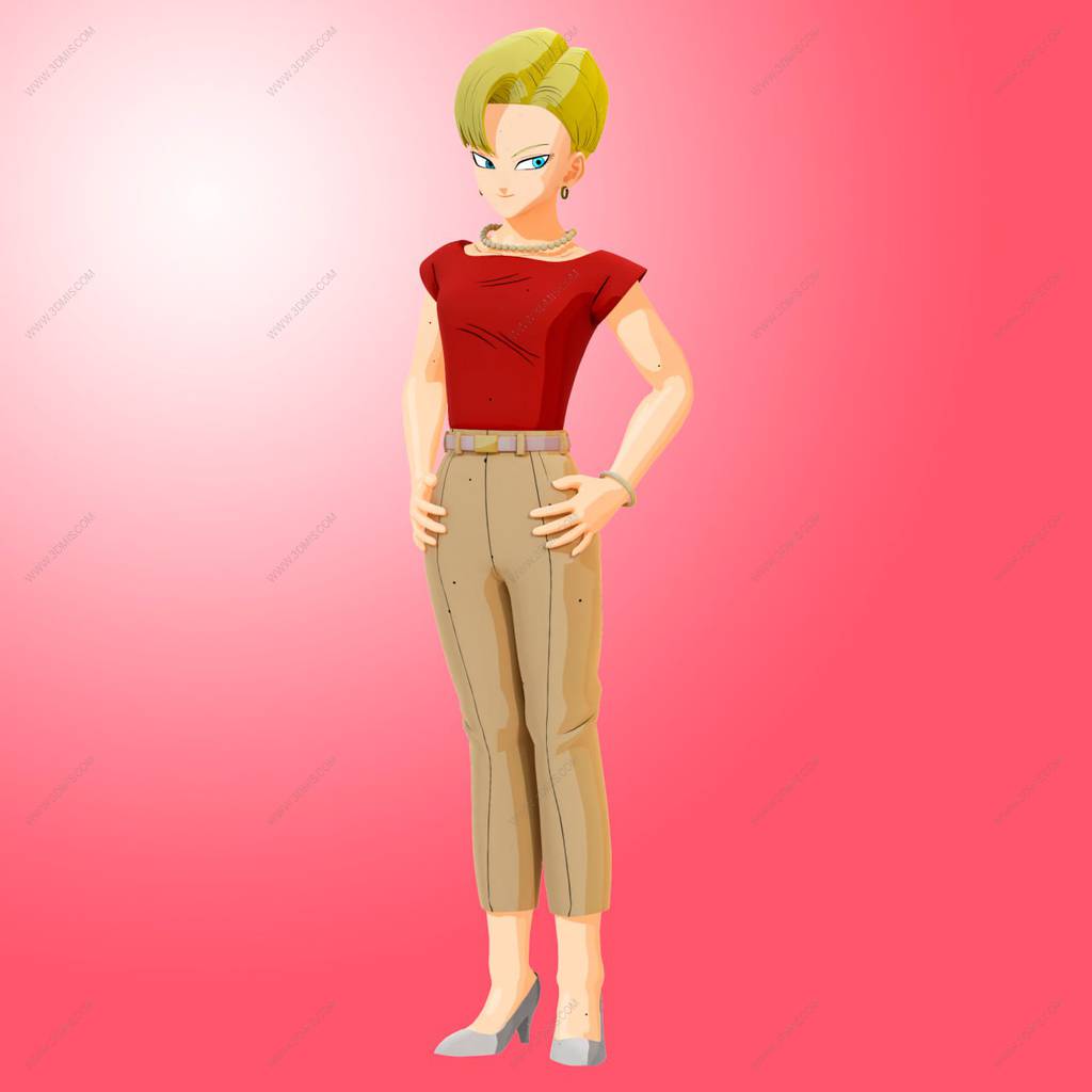 P站图纸印象馆 龙珠 人造人18号 龙珠 人造人18号