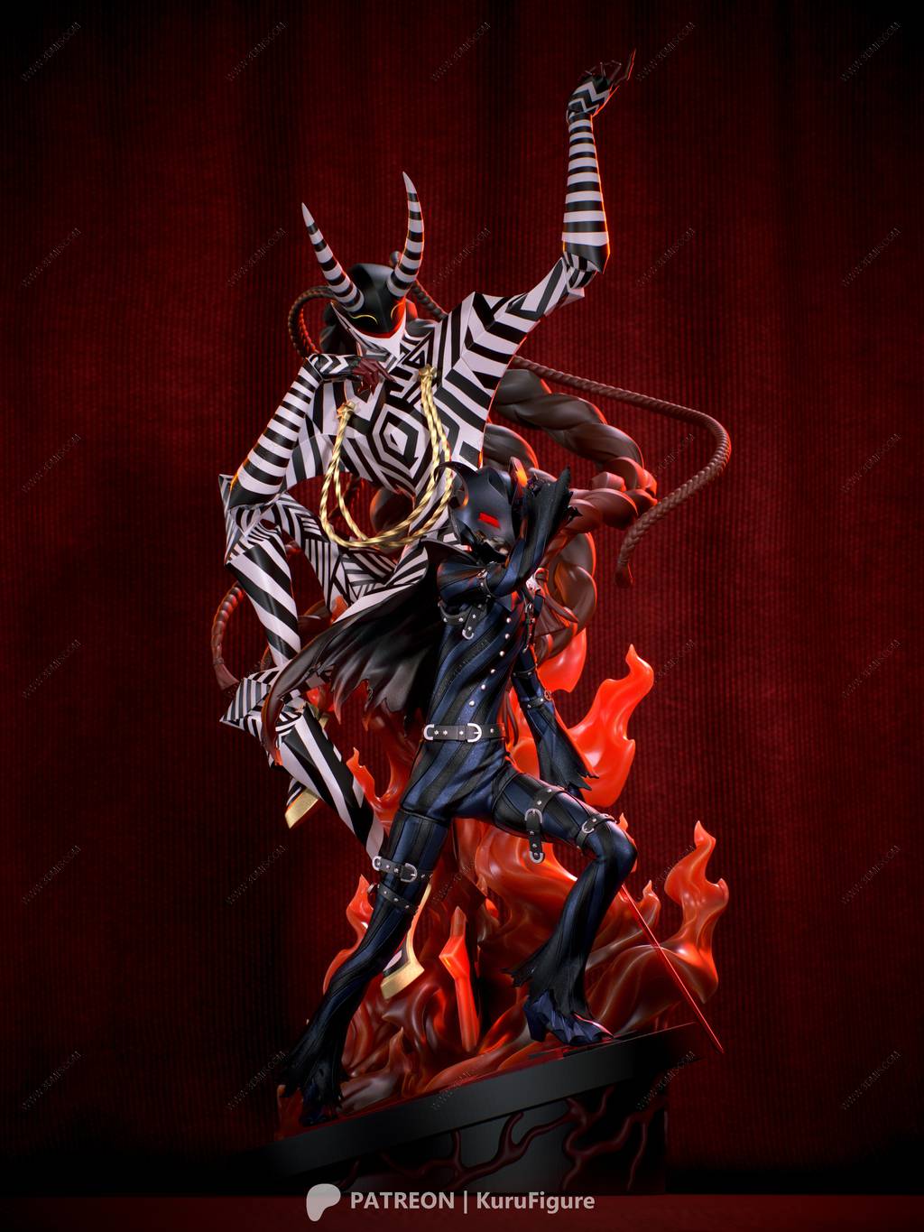 P站图纸印象馆 Kuru Figure 女神异闻录 明智吾郎 Kuru Figure 女神异闻录 明智吾郎