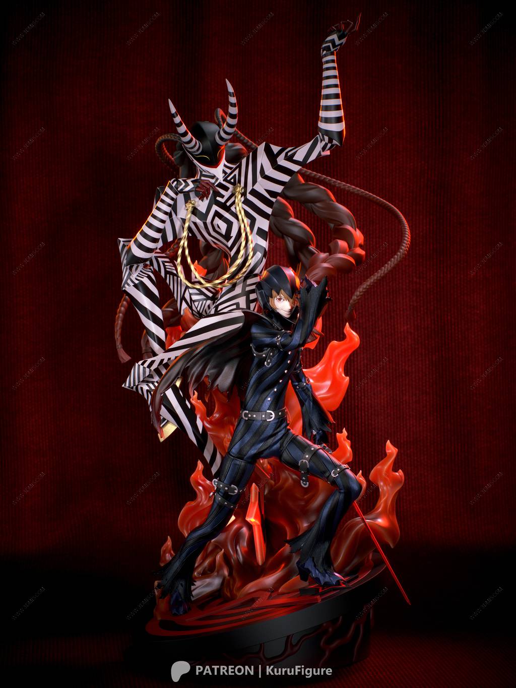 P站图纸印象馆 Kuru Figure 女神异闻录 明智吾郎 Kuru Figure 女神异闻录 明智吾郎