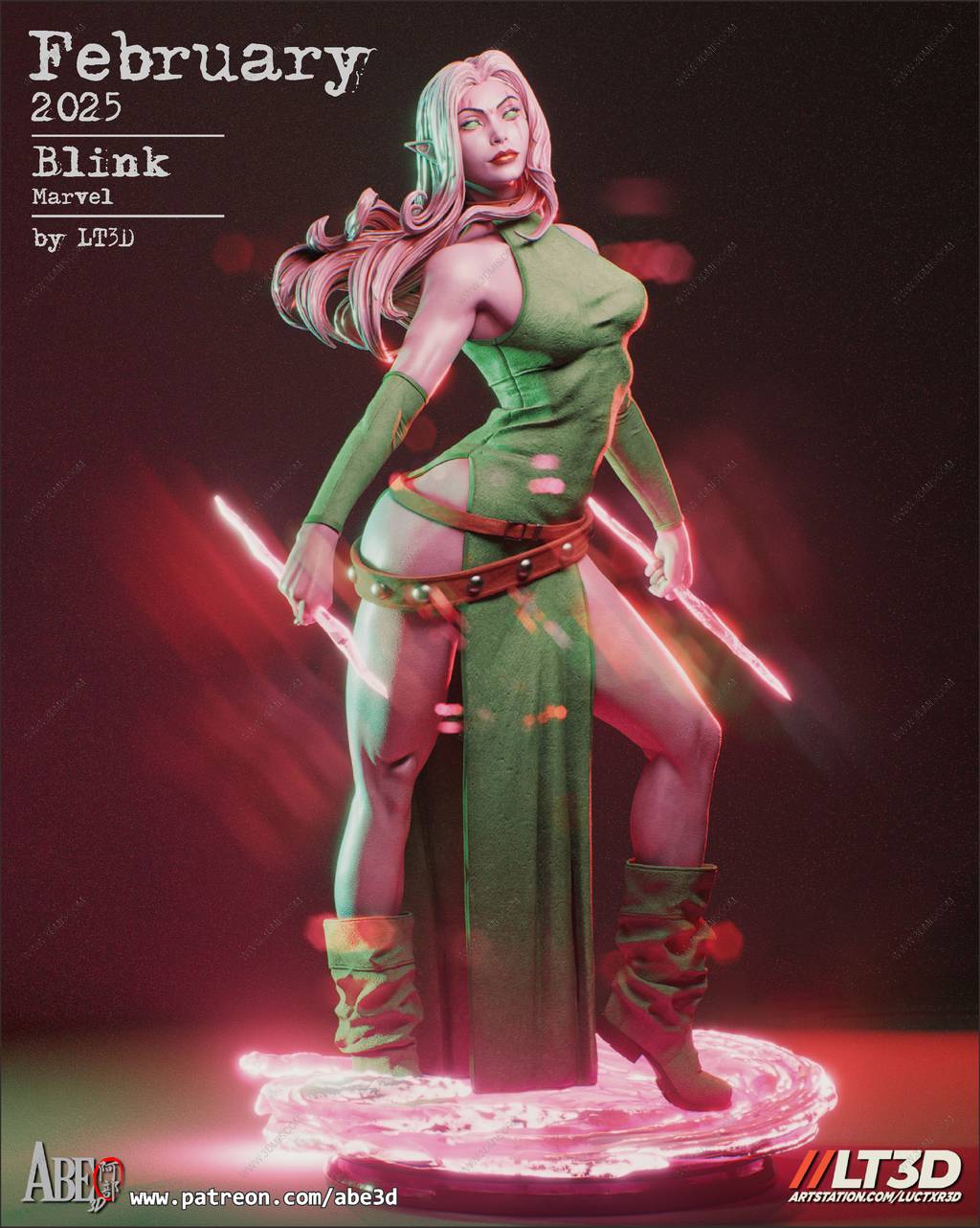 P站图纸印象馆 ABE3D 漫威 闪烁 ABE3D 漫威 闪烁