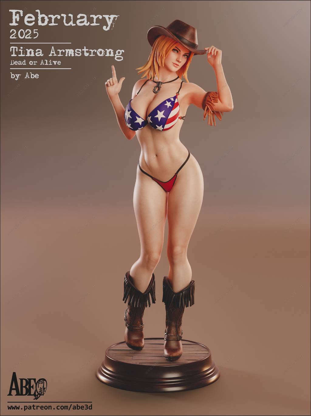 P站图纸印象馆 ABE3D 死或生 蒂娜 ABE3D 死或生 蒂娜