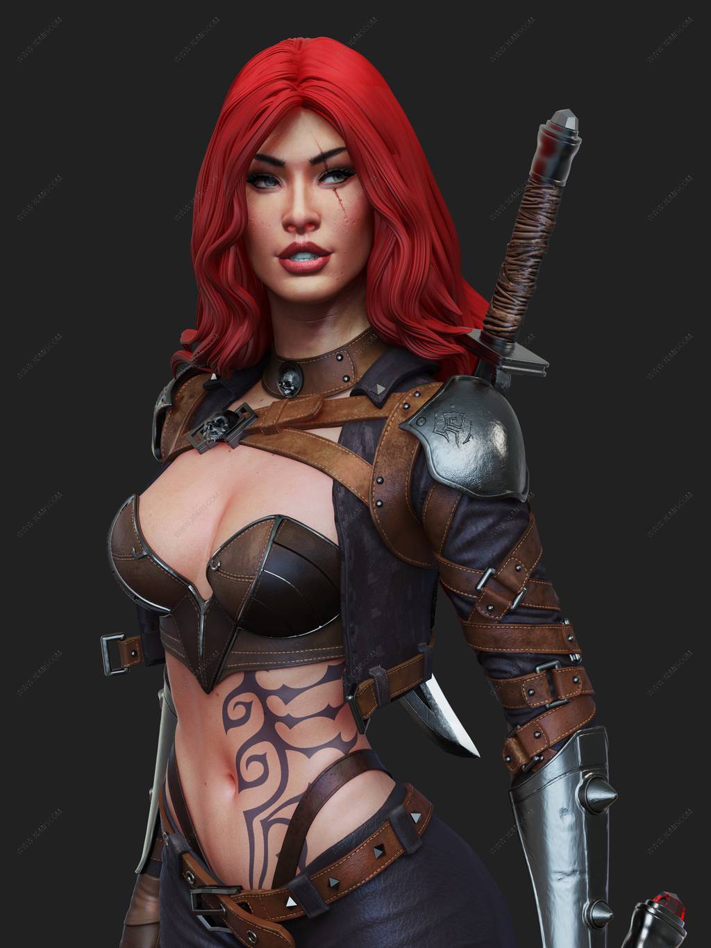 P站图纸印象馆 ABE3D 英雄联盟 卡特琳娜 ABE3D 英雄联盟 卡特琳娜