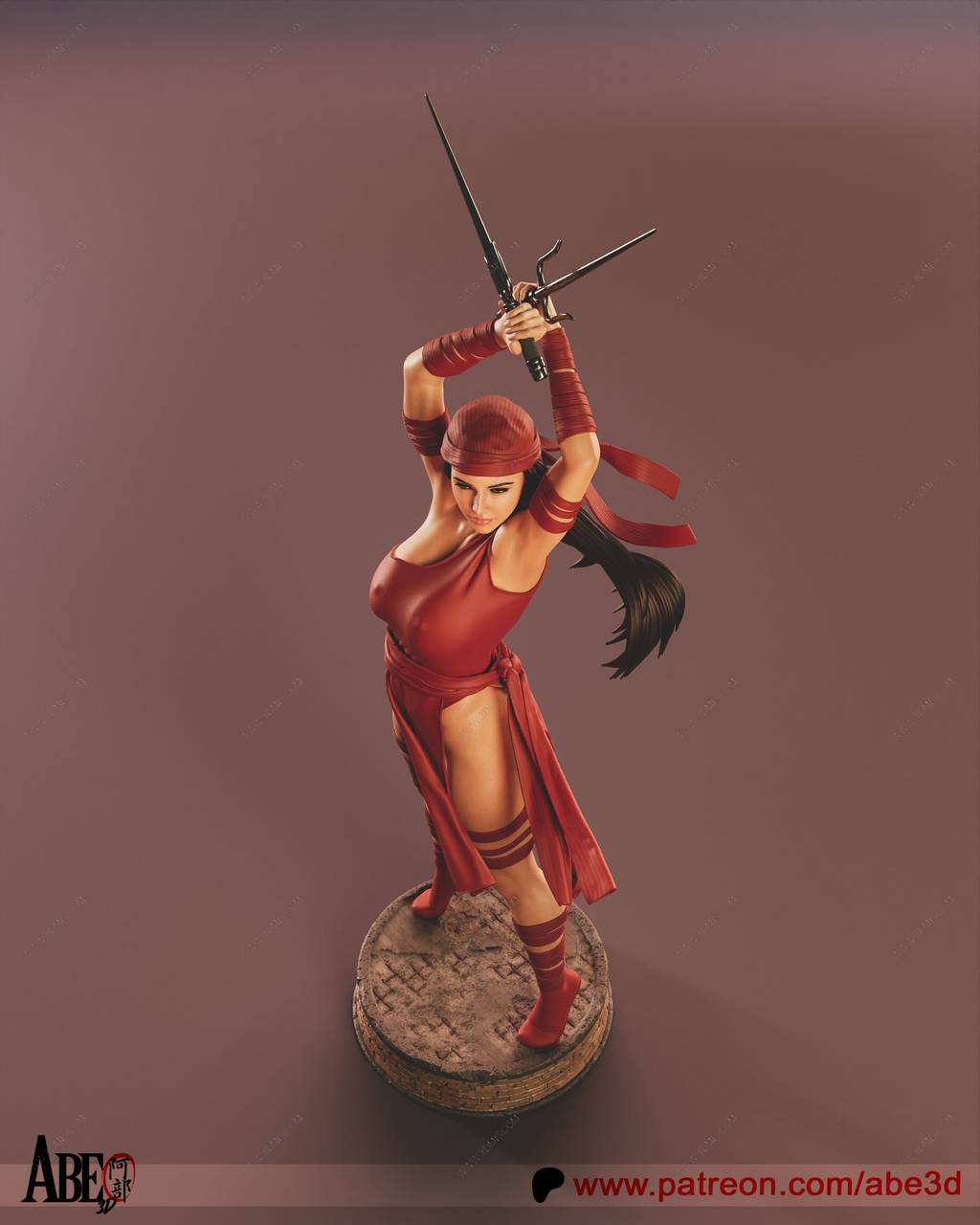 P站图纸印象馆 ABE3D 漫威 艾丽卡 ABE3D 漫威 艾丽卡