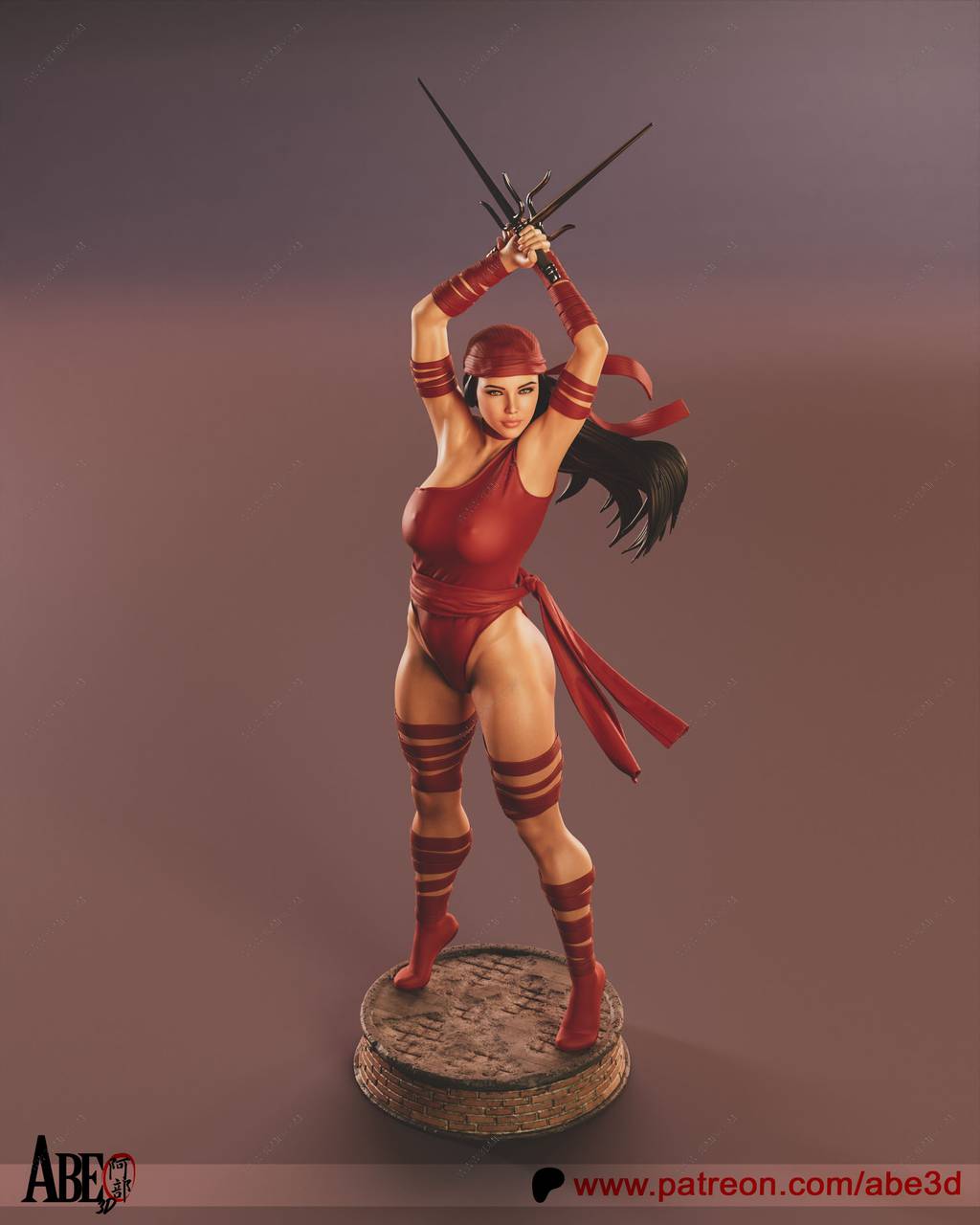 P站图纸印象馆 ABE3D 漫威 艾丽卡 ABE3D 漫威 艾丽卡