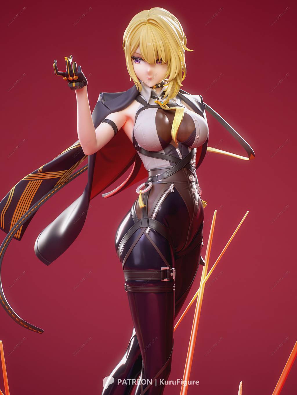 P站图纸印象馆 Kuru Figure 绝区零 伊芙琳·舒瓦利耶 Kuru Figure 绝区零 伊芙琳·舒瓦利耶