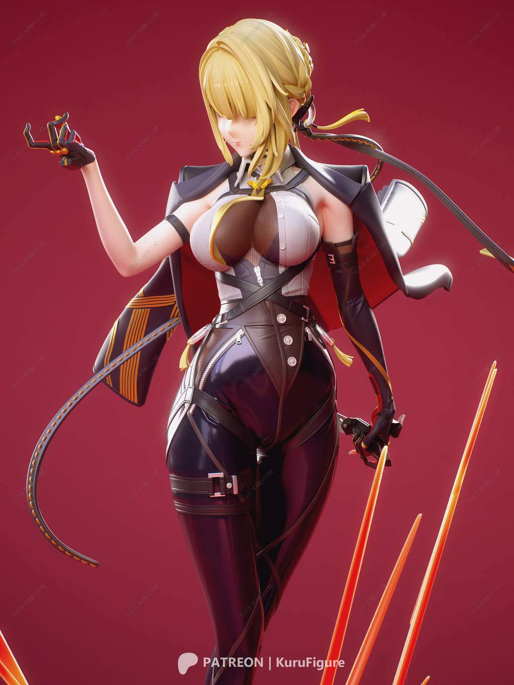 P站图纸印象馆 Kuru Figure 绝区零 伊芙琳·舒瓦利耶 Kuru Figure 绝区零 伊芙琳·舒瓦利耶