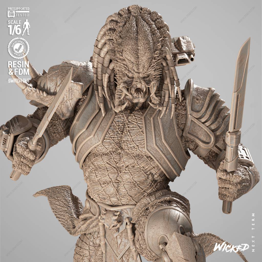 P站图纸印象馆 3DWicked 漫威 黑豹对战铁血战士 3DWicked 漫威 黑豹对战铁血战士